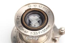 Leitz Leica M39 Elmar 3.5/50mm Nickel Meter Scale (1701548552)