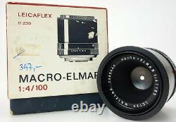 Leitz Leica Macro ElMar 100mm f4 11230 for R4 R5 R6 R6.2 r7 R8 R9 2390349 jl084