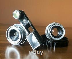 Leitz Leica (SUMMARON 35mm f/3.5) + (ELMAR 90mm f/4) M Mount Lenses M2 M3 M4 M5