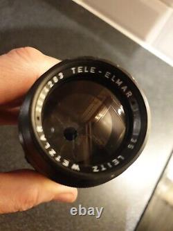 Leitz Leica Tele-Elmar 135mm f4 red scale 1965 CLA'd