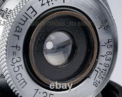 Leitz Leica Wetzlar Elmar 35mm f/3.5 L39 LTM Screw Mount Rare Serial No. 333000
