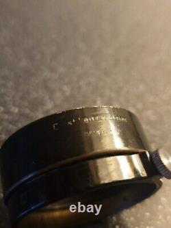 Leitz Leica early brass black FLQOO lens hood for Elmar 35mm f3.5
