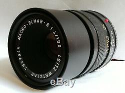 Leitz Leica -r 100mm F4 Macro-elmar Lens Made In Germany 3-cam