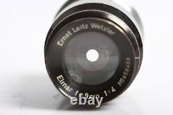 Leitz Wetzlar Elmar 4/9 cm Leica Screw Mount M39 4/90