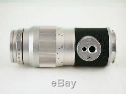 Leitz Wetzlar Germany Leica 135mm F4 Elmar+m Mount+frt Cap+ Case+nice Sharp Lens