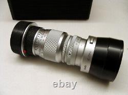 Leitz Wetzlar Leica Elmar-M 14/90mm silbern Sammlerstück mit Hood TOP