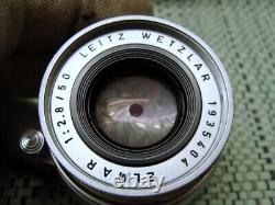 Leitz Wetzlar Leica M2 Lens Kit Elmar-M 12.8/50 mm good condition RARE