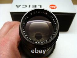 Leitz Wetzlar Leica Tele Elmar-M 14/135mm schwarz M-mount Optik RAR