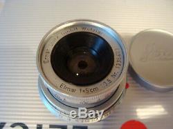 Leitz Wetzlar Leitz Leica Elmar-M 13.5/5cm chrom M-mount Lens RAR