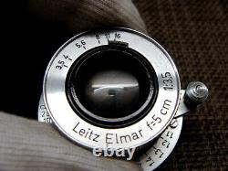 Leitz Wetzlar Leitz Leica Elmar-M39 13.5/5cm black scale/boxed RARE
