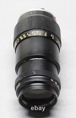 Leitz Wetzlar Tele-Elmar 135mm f/4 Leica M Mount Lens + 12575 Hood