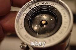Leitz Wetzler Leica Elmar 2.8 5cm 50mm Collapsible Lens LTM M39 L39 Lovely