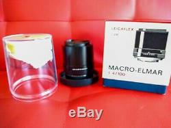 Like NEW Boxed Leica 100mm f/4 Macro-Elmar-R Leitz fixed focus Lens Ref 11230