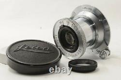 MINT Leitz Elmar 5cm 50mm f/3.5 Lens withFilter Leica L39 LTM from JAPAN #1716