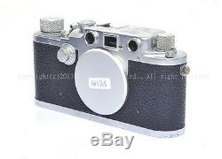 Military Leica IIIC film camera with Leitz Elmar 90mm F/4 lens, Heer engraved