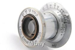 NEAR MINT Leica Leitz Elmar 50mm 5cm F/3.5 LTML39 Lens From JAPAN 1559
