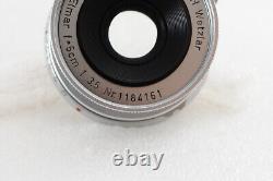 Near MINT LEICA Leitz Elmar M 50mm f3.5? 3rd? Silver Lens From JAPAN 106