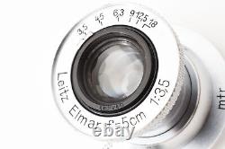 Near MINT withBox Leica Leitz Elmar 5cm 50mm f/3.5 L39 LTM Lens Screw From JAPAN