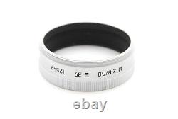 Near Mint Leica Leitz 12549 lens hood shade for ELMAR-M 50mm F2.8 Silver #0664