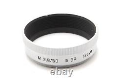 Near Mint Leica Leitz 12549 lens hood shade for ELMAR-M 50mm F2.8 Silver #0768