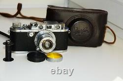 RARE Leica IIIb DRP 1939 RANGEFINDER Film Camera withs lens Leitz Elmar EXC