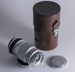 Rare Leica Ernst Leitz Wetzlar Elmar F/4 90mm Lens M39 mount with box & caps