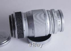 Rare Leica Ernst Leitz Wetzlar Elmar F/4 90mm Lens M39 mount with box & caps