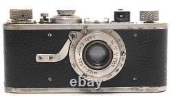 Rare Leica IA 35mm film camera Nickel w. Leitz Elmar 3.5/50mm lens