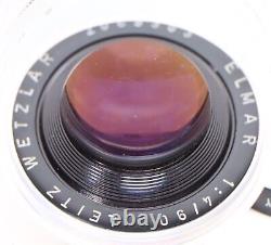 Rare Leica Leitz 90mm F4 Three Elements Elmar (iii) M Lens Free Ups Shipping