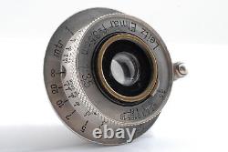 Rare Snail Exc+4 Leitz elmar 35mm 3.5 nickel Lens for L39 Leica Screw Mount