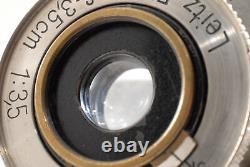 Rare Snail Exc+4 Leitz elmar 35mm 3.5 nickel Lens for L39 Leica Screw Mount