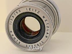 #S0014-Leitz, Leica Elmar M 2.8/50mm Collapsible, Dual Scale#2162343