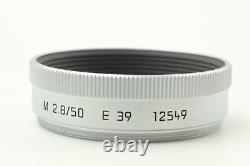 Top MINT Leica Leitz 12549 lens hood Silver shade for ELMAR-M 50mm F2.8 Japan