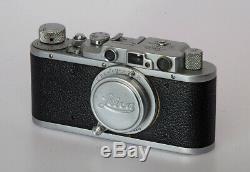 Vintage 35 mm. LTM Leica 11 with Leitz Elmar Collapsible 5 cm. F3.5 lens in UK