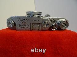 Vintage Canon EP 11 S with Leitz Elmar F 5cm 13.5 lens and case