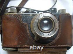 Vintage Leica Camera 1930's Original Case Leitz Elmar Lens & UV Filter