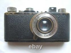 Vintage Leica Camera 1930's Original Case Leitz Elmar Lens & UV Filter
