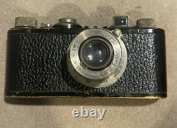 Vintage Leica Camera MTR with Leitz Elmar f3.5 50mm Lens New Leather TESTED