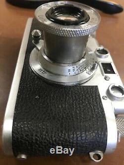 Vintage Leica Camera With Leitz Elmar Lens