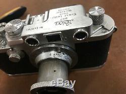 Vintage Leica Camera With Leitz Elmar Lens