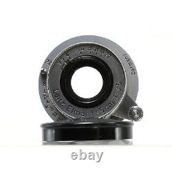 Vintage Leica Leitz Elmar f=5cm 13.5 camera Lens very clean retracts easily