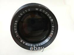 Vintage Leica Leitz Wetzlar Tele-Elmar M 135mm f/4 Telephoto Lens. S/n 2145192