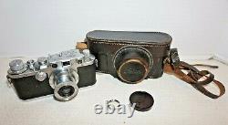 Vintage Leitz Leica IIIc DRP, Lens Elmar F/3.5, No. 412027, made 1946-1947