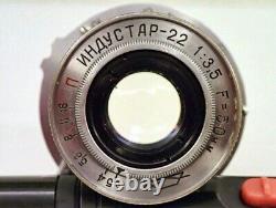 Vintage Lens industar 22 50mm F/3,5 M39 Rangefinder Leitz Elmar ussr Tube Leica