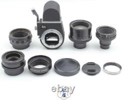 Viso SET Leica LEITZ CANADA Summicron 90mm Elmar BLACK 65mm Lens Visoflex III